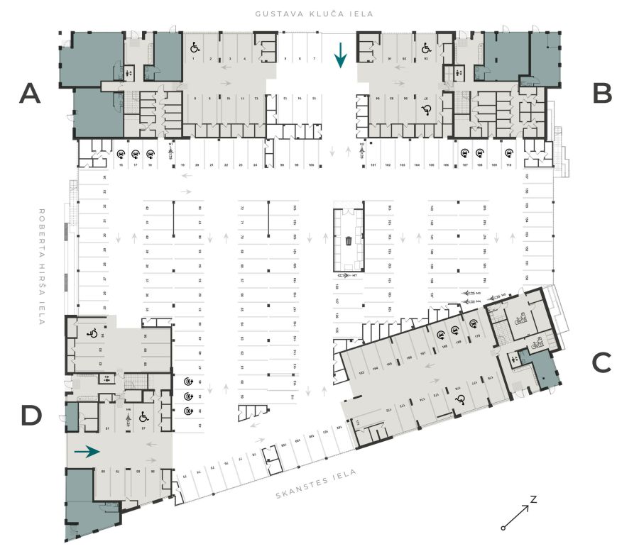 Autostāvvietas new hanza apartments