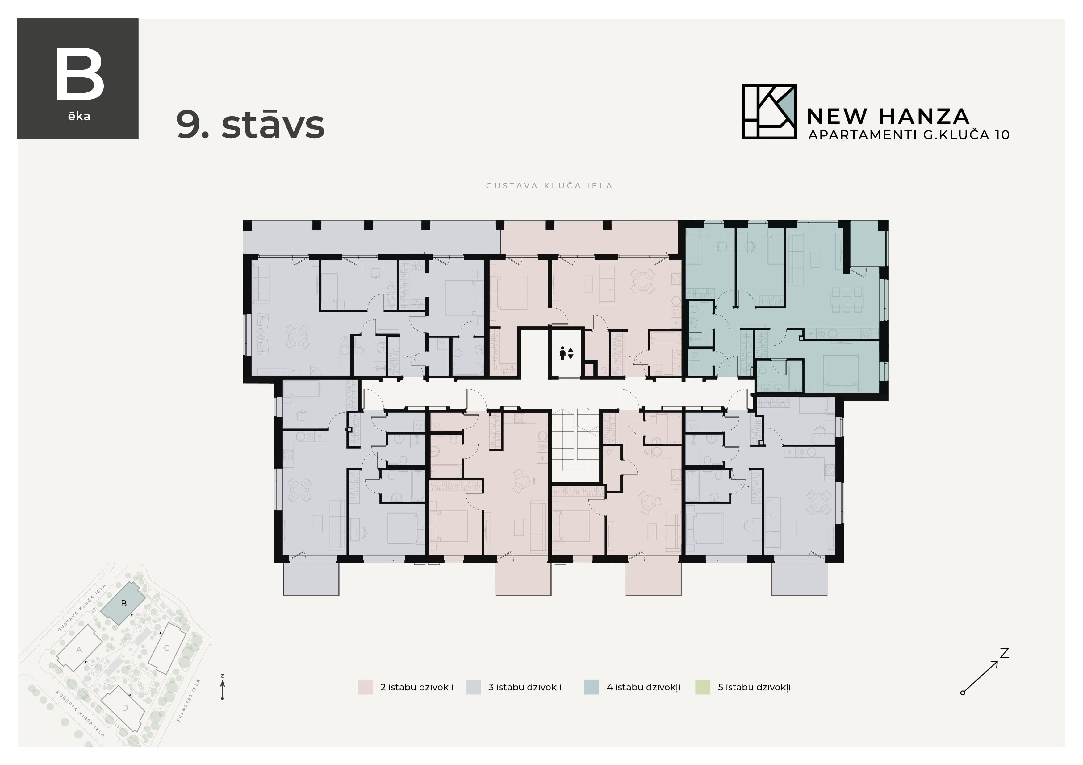 New Hanza apartamenti floorplan